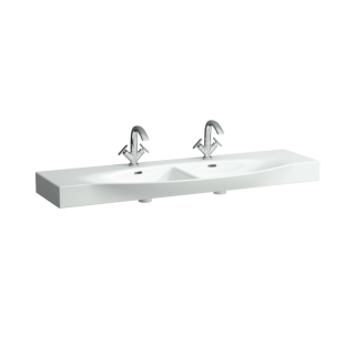 Laufen 1500 x 510 Palace Double Countertop Washbasin, Without Towel Rail