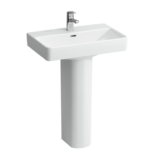 Laufen Pro Compact Basin With Full Pedestal 600mm 1 Tap Hole 