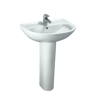 Laufen Pro Basin with Full Pedestal 600mm 1 Tap Hole