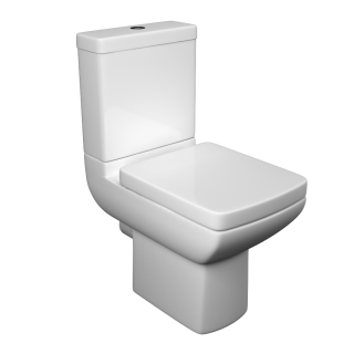 SW6 Pure Close Coupled WC Pan Including Soft Close Seat