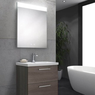 Radiant 500 x 700mm Steam Free LED Mirror With Head Pad
