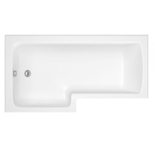 Essentials Flite Fully Encapsulated Shower Bath – Left Hand 1500mm