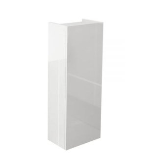 Essentials Echo Short Wall Storage Unit Single Door in White Gloss