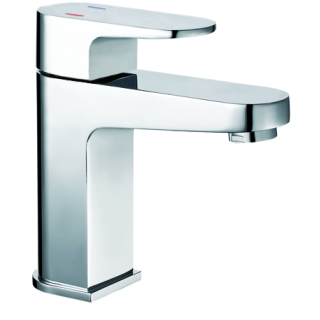 Just Taps Base Mini Basin Mixer With Click Clack Waste