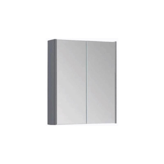 SW6 Options 800mm 2-Door Mirror Cabinet - Basalt Grey