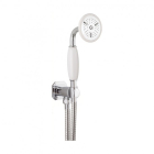  Crosswater Belgravia shower handset, wall outlet and hose - chrome
