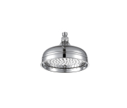 Just Taps Victorian 125mm Chrome Traditional Round Shower Rose