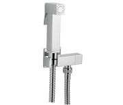 Just Taps Square Chrome Douche Set With Built In Valve & Bracket