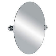 Lefroy Brooks Edwardian 500 x 400 Oval Tilting Mirror - LB4961CP Chrome 