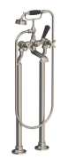 Lefroy Brooks Mackintosh Bath Shower Mixer with Stand Pipes - S/Nickel
