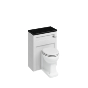 Burlington 60 Back To Wall WC Unit And Back-To-Wall Pan (including the cistern tank) - Matt White