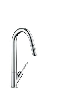 Hansgrohe Axor Starck Single Lever Kitchen Sink Mixer With Pull Out Spay - Chrome
