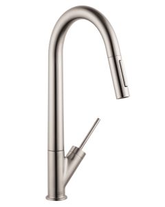 Hansgrohe Axor Starck Kitchen Mixer, Pull-Out Spray, Optic