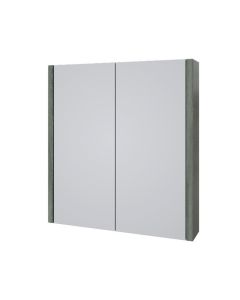 SW6 Purity 600mm Mirrored Cabinet - Grey Ash