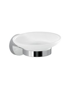 Bathroom Origins Eros Soap Dish w/ Frosted glass in Chrome