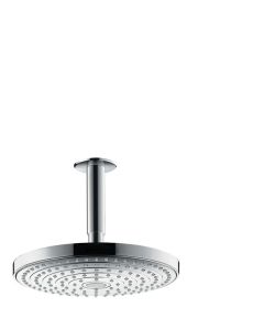 Hansgrohe Raindance Select S 240 2jet Chrome 240mm Overhead Shower With Ceiling Arm