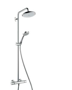 Hansgrohe Croma 220 Showerpipe w/ Swivelling Shower Arm