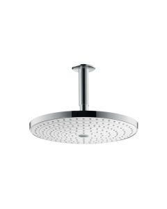 Hansgrohe Raindance Select S 300 2jet White/Chrome 300mm Overhead Shower With Ceiling Arm