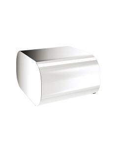 Bathroom Origins Outline Chrome Toilet Roll Holder with Flap
