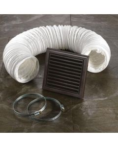 HIB Accessory Kit: Brown Grille, 3m Ducting, 2 Clamps