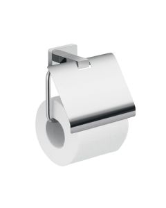 Bathroom Origins Atena Chrome Toilet Roll Holder with Flap