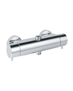 Just Taps Round Exposed Thermostatic Shower Valve 2 Outlets
