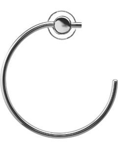 Duravit D-Code Wall Mounted Towel ring in Chrome Finish