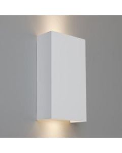 Astro Lighting Pella Rectangular Vertical White Wall Light Plaster Finish