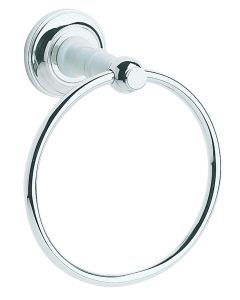 Heritage Clifton Towel Ring w/ Brass Body in Chrome 