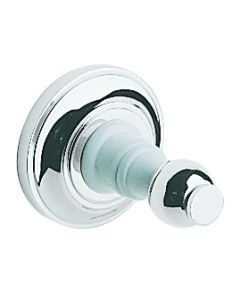 Heritage Clifton Single Robe Hook in Chrome Finish