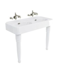 Arcade Bathrooms 1215 x 560mm Double Basin With Overflow 