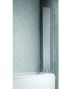 Ascent Mini Square Top Bath Guard Shower Screen w/ Glass