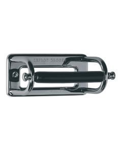 Lefroy Brooks Classic Toilet Roll Holder With Black Ceramic - Chrome
