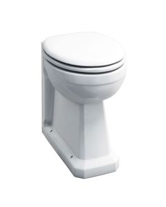 Burlington Regal Round Back-To-Wall Toilets - White