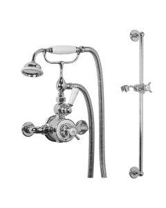 Godolphin Exposed Thermo Shower Mixer Valve With Slide Rail & Handset