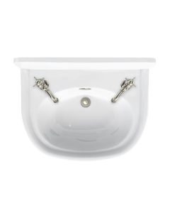 Arcade Bathrooms 500 x 400 Cloakroom Basin 2 Tap Hole With Overflow