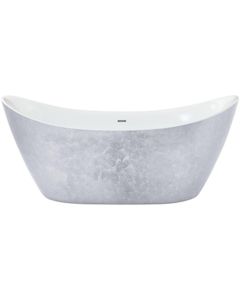 Heritage Hylton Freestanding Acrylic Double Ended Bath - Stainless Steel Effect