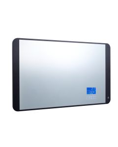 JTP Digital Matt Black Mirror with LED and Bluetooth