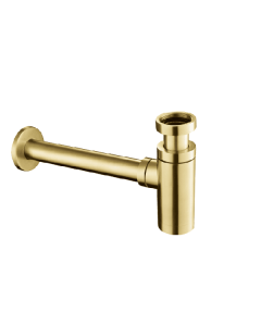 BDC Basin Contemporary Bottle Trap - Brushed Brass