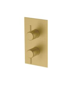 Hoxton Shower Mixer with Diverter - Brushed Brass
