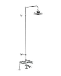 Burlington Tay Bath Shower Mixer w/ Swivel Arm & 12' Rose