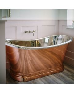 BC Designs Copper & Nickel Boat Bath 1500 x 700mm