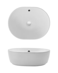Crosswater Pearl 450 x 350 Countertop Basin With Overflow 