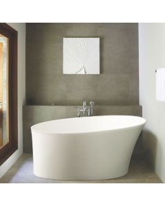 BC Designs Delicata 1520 x 715mm Composite Free Standing Slipper Bath Polished White
