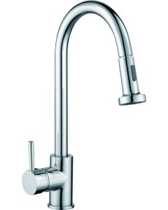 Kitchen Sink Mixer With Swivel Spout & Pull Out Spray 