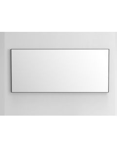Emporio Bagno Gamma 1600 x 650mm Rectangular Black Framed Mirror