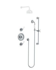 Lefroy Brooks Godolphin Concealed Archipelago Thermostatic Shower Mixer Valve With Choice Of fixed Head & Handset GD8804 (choose finish)