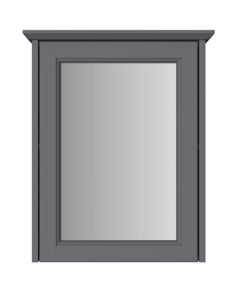 Caversham Single Door Mirrored Wall Cabinet Graphite