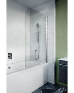 Discover Modern Kai 6 Single Hinged 900mm Bath Screen