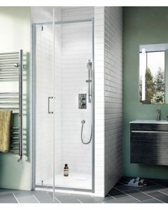 Kai 6 Bath Pivot Door 760mm x 1900mm, Clear Glass - Silver